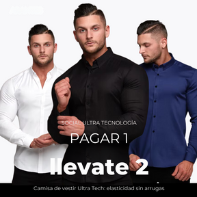 Compra 1 y Lleva 2 | Camisa Ultra Tech Social - Original y Resistente a Arrugas